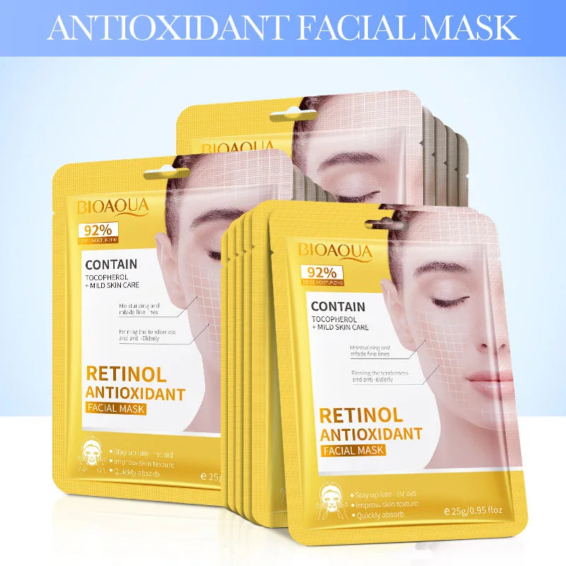 Collagen, Retinol and Hyaluronic Acid Asian Masks - 15pcs