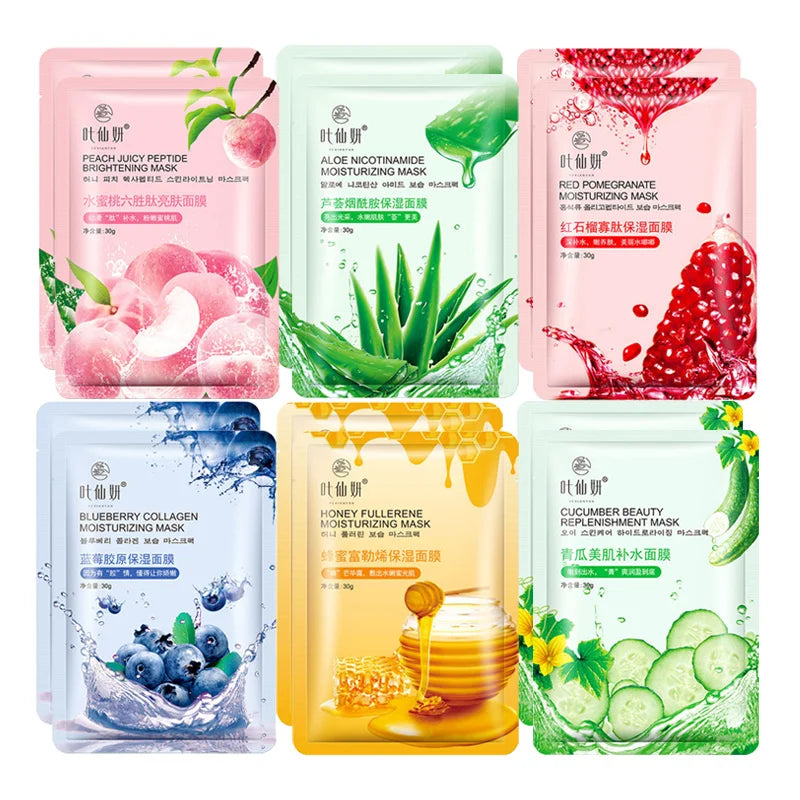 Fresh Fruit Masks - 12pcs