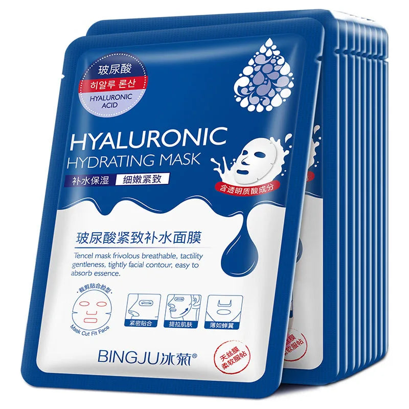 Hyaluronic Acid Hydrating Masks - 10pcs