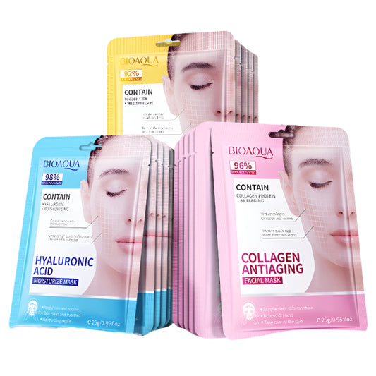 Collagen, Retinol and Hyaluronic Acid Asian Masks - 15pcs