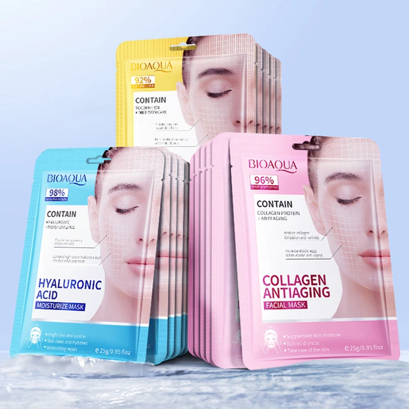 Collagen, Retinol and Hyaluronic Acid Asian Masks - 15pcs