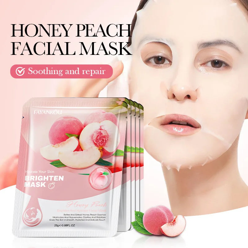 Hydrating Fruit Face Masks - 10pcs