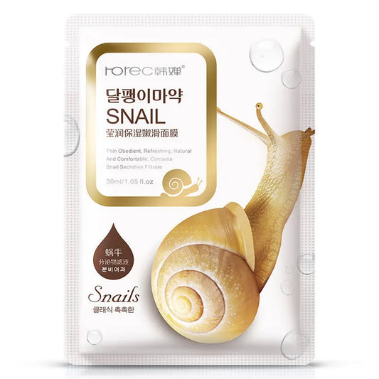 Snail Extract Mask - 5pcs